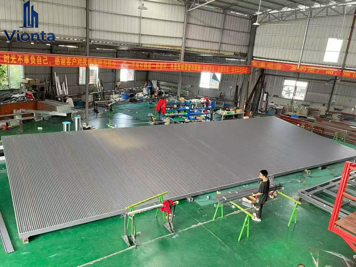 Kemas Kini Penghantaran Vionta Metal Aluminium Pergola