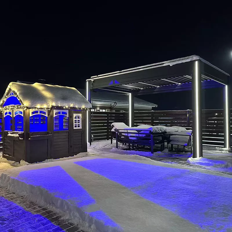 Pergola Aluminium Muatan Salji